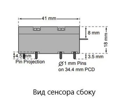 Сенсор электрохимический CO/SF-4E-S на монооксид углерода с водородной компенсацией (CO, 0-2000ppm)