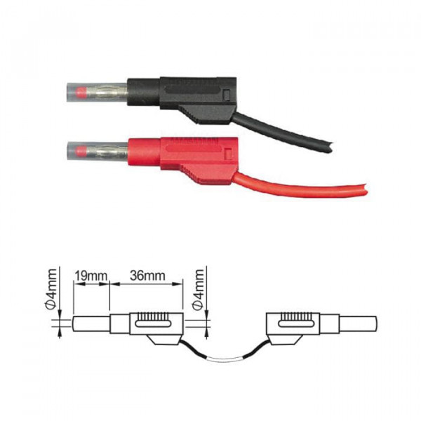 Измерительные провода ПрофКИП PTL908-1 4 мм Male-Male