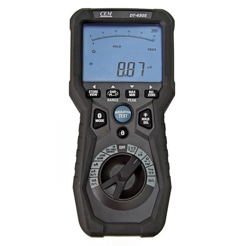 DT-6505 - тестер изоляции и микроомметр высокого разрешения с функцией мультиметра TRMS